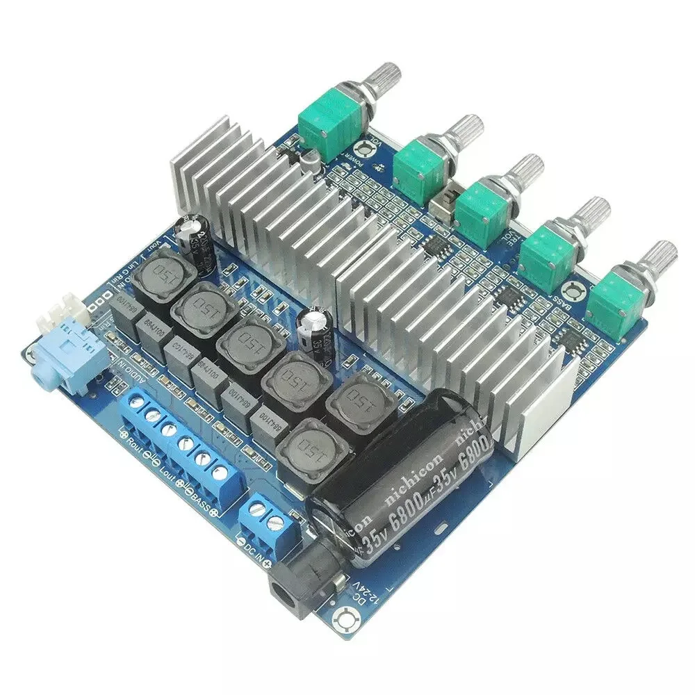 2*50 Вт + 100 TPA3116 HIFI усилитель мощности сабвуфера плата стерео 2 0 канала TPA3116D2 Aduio