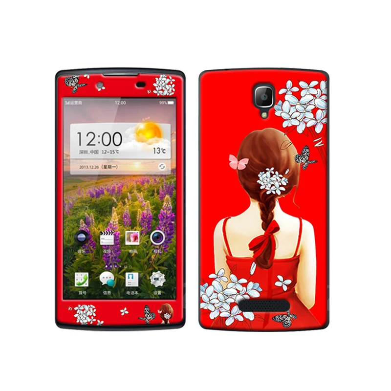 Longxin для oppo R831 ТПУ мягкий чехол закаленное стекло комплект пленок рельеф