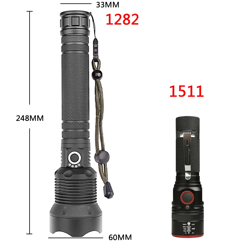 Светодиодный фонарик XHP70.2 самый мощный XLamp usb Zoom тактический фонарь 18650 или 26650