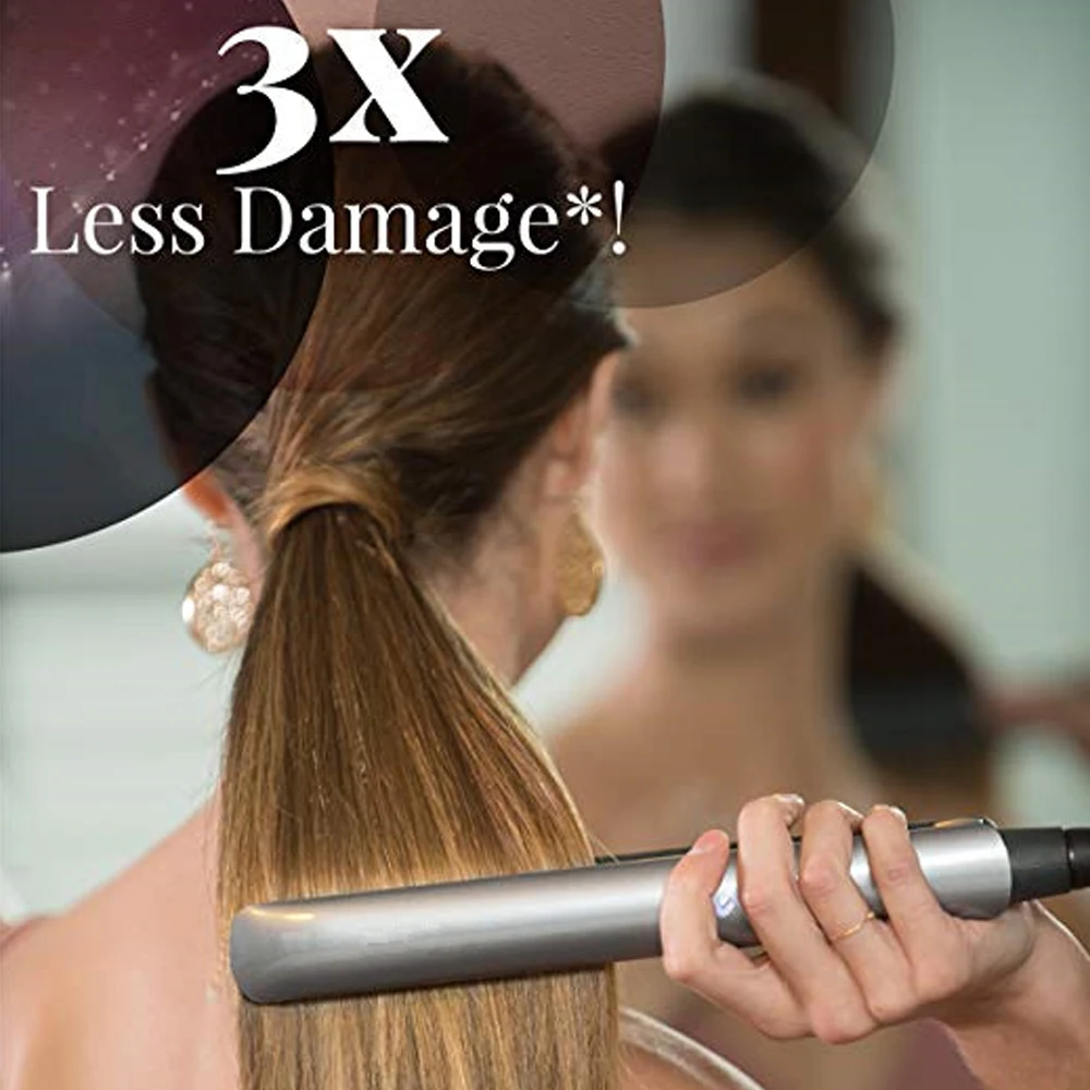 Выпрямитель для волос керамический утюжок с турмалиновым покрытием и