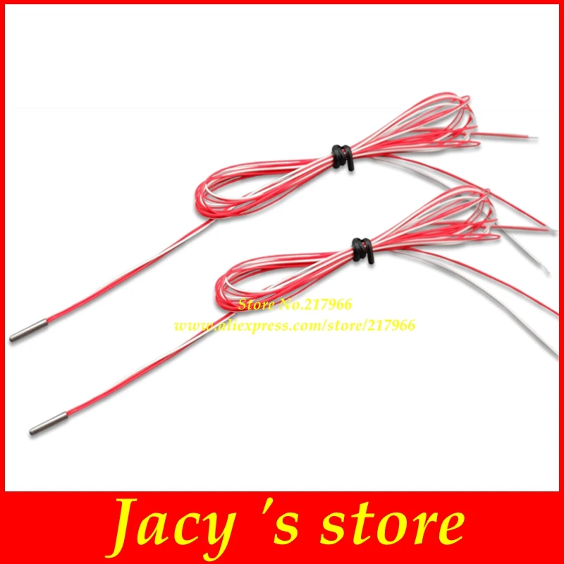 Датчик температуры PT100 малого размера термостойкий диаметр 2 мм 3 4 кабеля провода