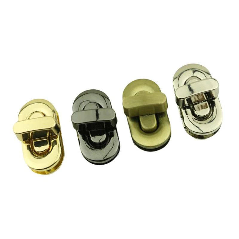 

10 шт. прямоугольный замок для багажа в форме яйца, литье под давлением, твист, врезной замок для сумки и сумочки, фурнитура, аксессуары