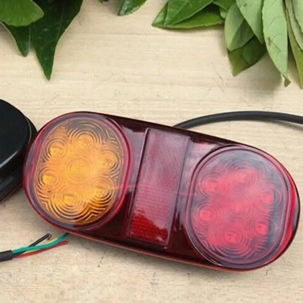 

12V Car Truck Trailer Boat 14 LED Tail Lights Stop Indicator Lamps Waterproof