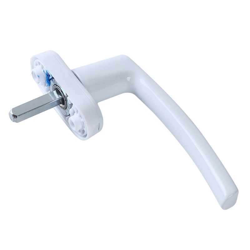 

Universal Door Handle White Aluminum Alloy Window Handle Locks Key Locking Double Glazing Door Turning