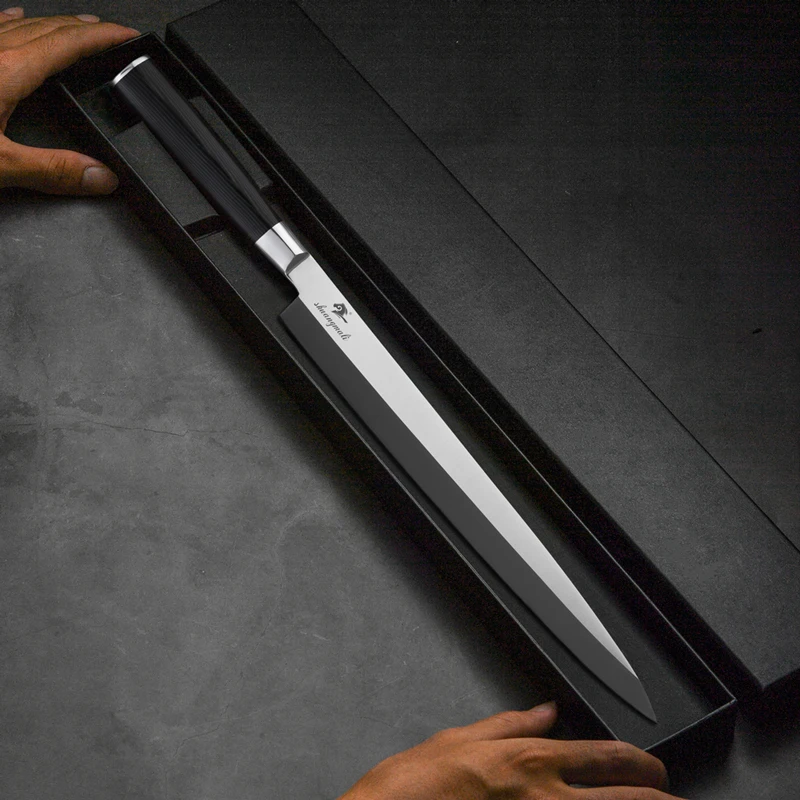 Japanese Salmon Sushi Knife Set High Carbon 5CR15 Steel Japan Kitchen Filleting Knives Slicing Fish Deba Chef | Дом и сад