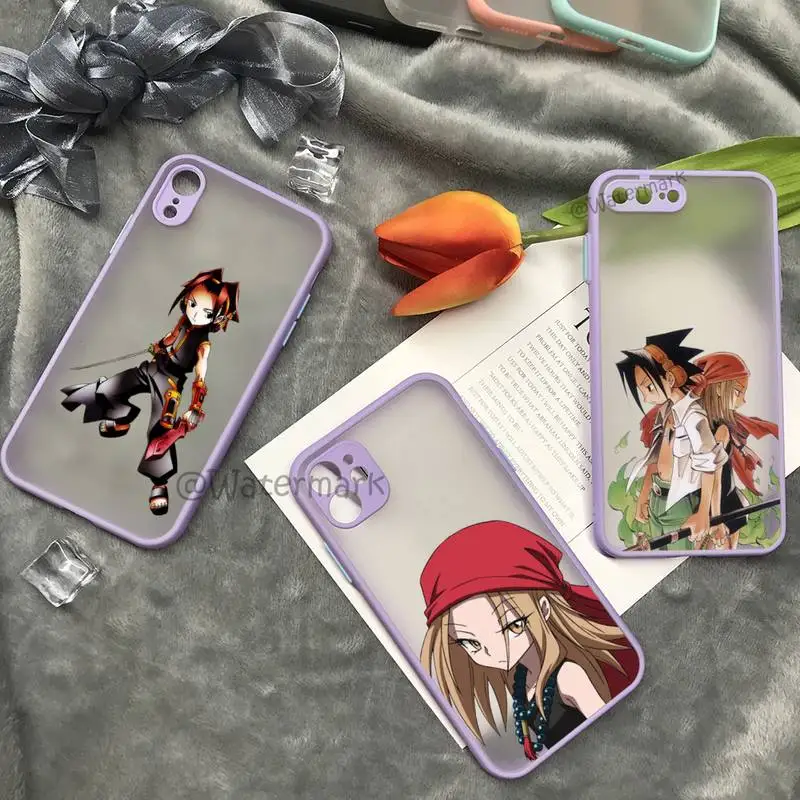 

Anime Shaman King Phone Case For IPhone 7 8 Plus Xr X Xs 11 12 13 Pro Max Purple Matte Translucent Funda