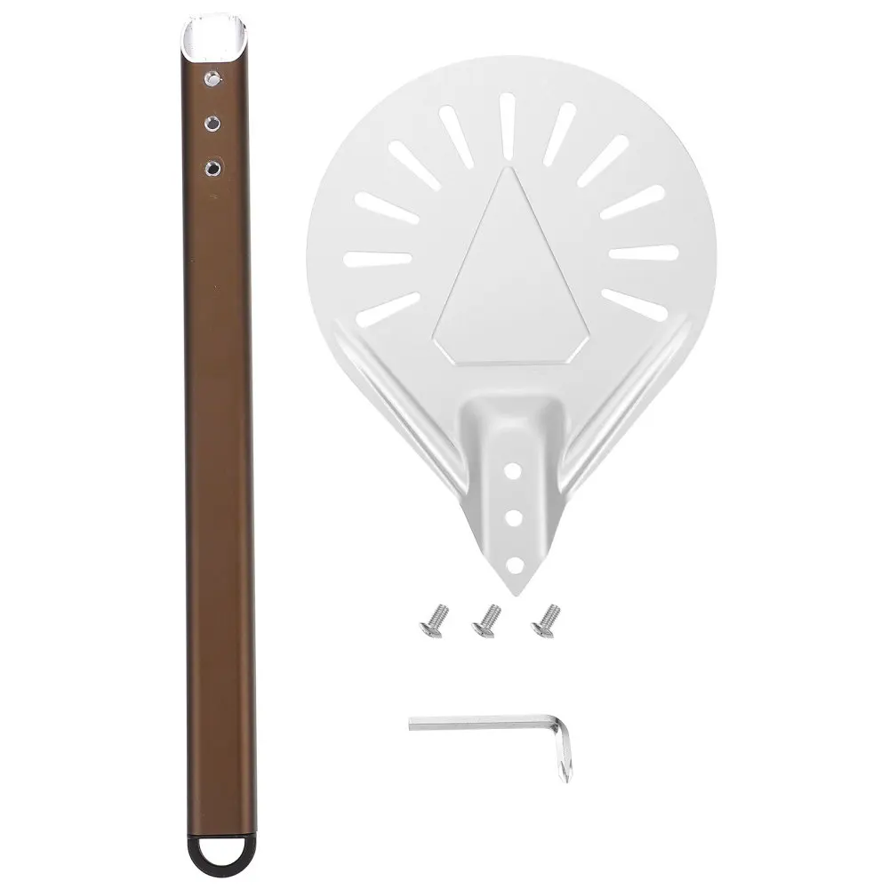 

7 inch Pizza Peel Perforated Pizza Shovel Removable Pizza Tool with 36cm Handle