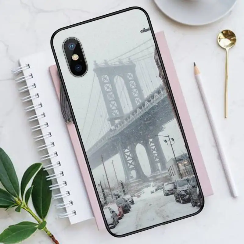 

New York Central winter pattern Phone Case for iPhone 11 12 mini pro XS MAX 8 7 6 6S Plus X 5S SE 2020 XR Luxury shell funda