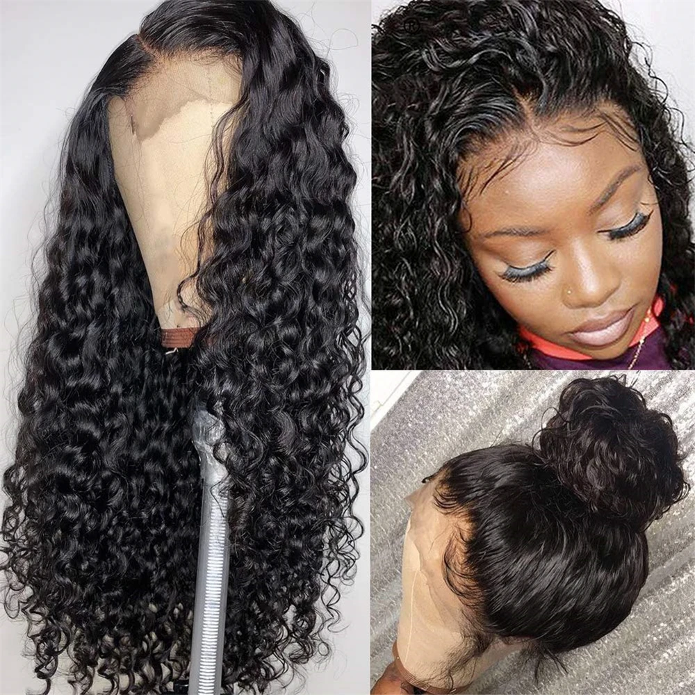 perucas lace front encaracolada com cabelo sintetico para mulheres negras peruca