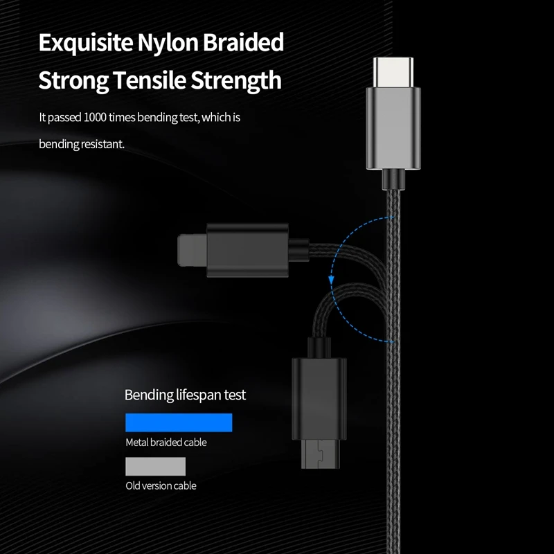 ROCK 3 в 1 USB кабель выдвижной пружинный кабель для iPhone samsung Xiaomi 3.3A Быстрая зарядка type-C кабель для передачи данных кабель