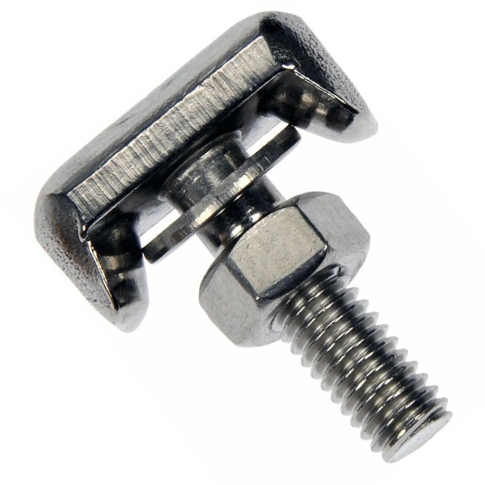 

2pcs Car Screw T-Bolt Battery Cable Terminal Sets 19116852 Stainless Steel Nut Washer Auto Replacement Parts Kit