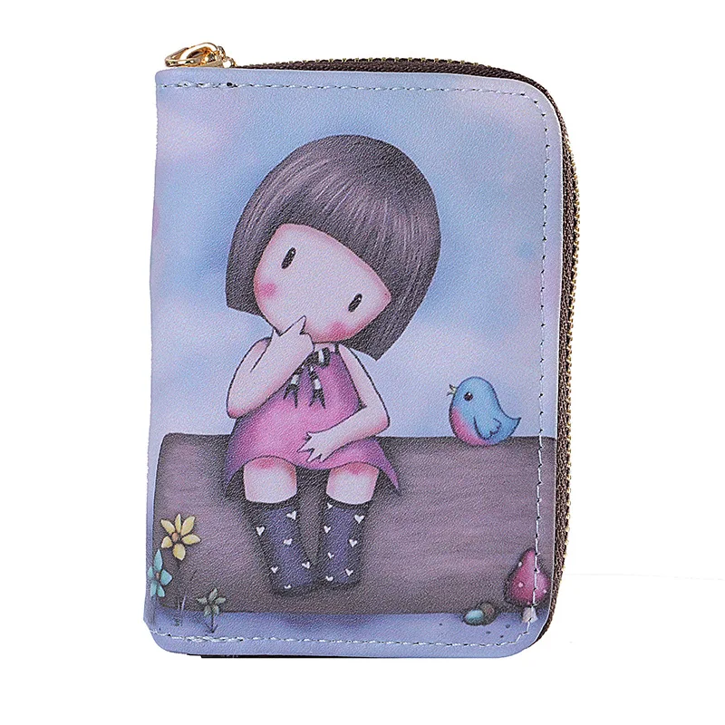 

Cartoon pattern children's wallet card bag coin purse Card Holder Passport Cover Credit Card Holder Wallet Card Tarjetero Rfid