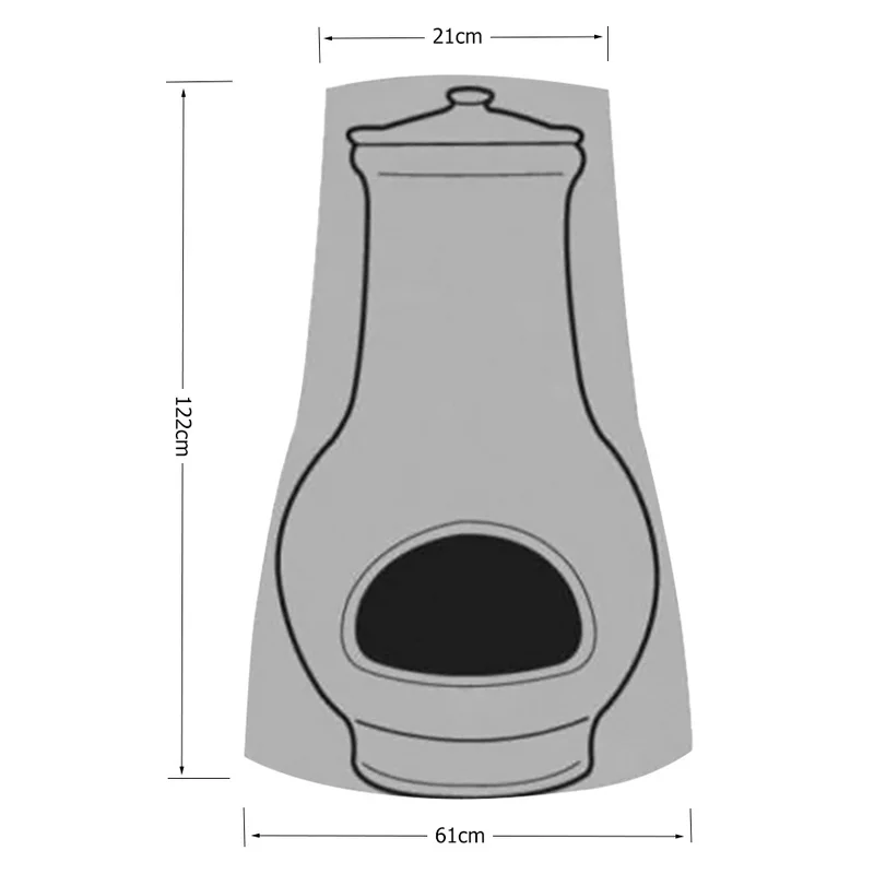 

Chiminea Protective Sleeve Waterproof Fireplace Cover Camp Heater Bag Outdoor Heating Covers Portable Warmer Heating Stove Tent