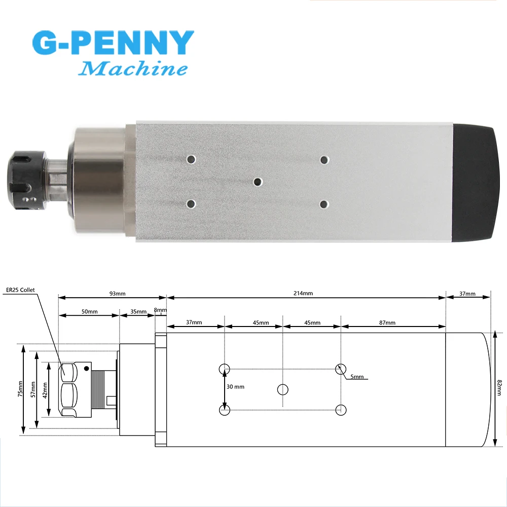 Новое поступление! Керамические шарикоподшипники с воздушным охлаждением кВт ER25