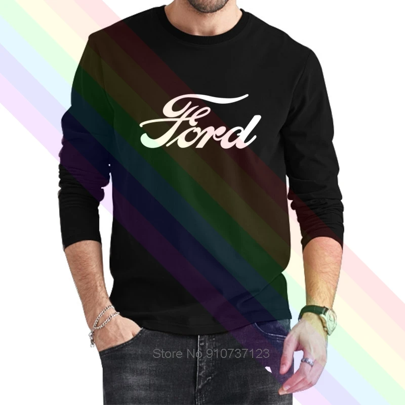 Классическая черная футболка с логотипом Ford новинка 2021 летняя популярная
