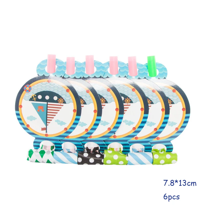 Blowing Dragon 6pcs Морские вечерние предметы декора для дня рождения детей, предметы декора для вечеринок и дней рождения, декоративные одноразовые бумажные тарелки, бумажные стаканчики, посуда для душа ребенка - Цвет: Blowing Dragon 6pcs