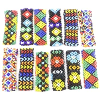 mixmax 24 pieces womens bangle bracelets acrylic bead handmade bohemian ethnic style stretchable fashion jewelry party gift