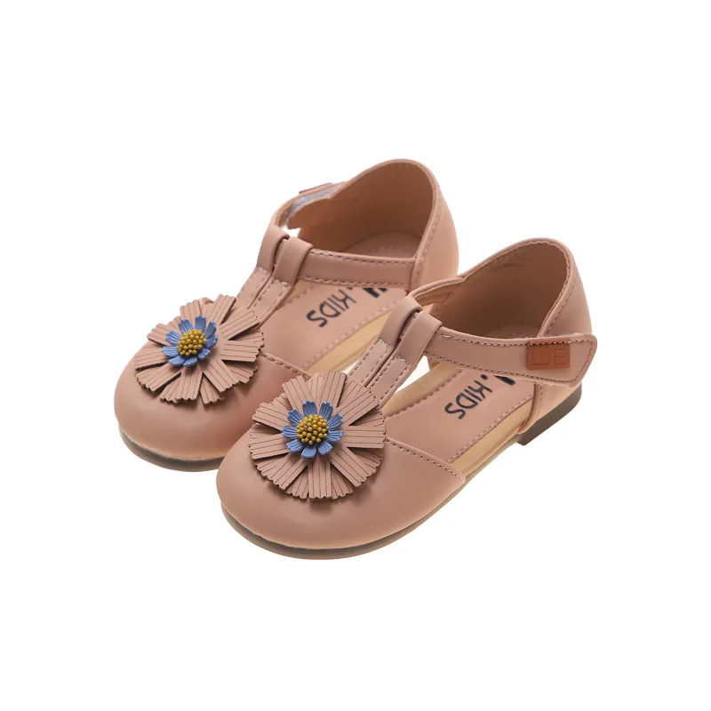 

Детские кожаные туфли, сандалии принцессы, плоская подошва, повседневная обувь для вечевечерние, нарядное платье, для девочек, Cat, B763