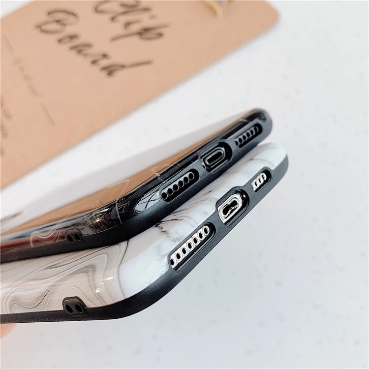 Красивое Черное масло для рисования гладкие чехлы iphone 11 pro MAX XR X XS Max 6 7 8 Plus милый