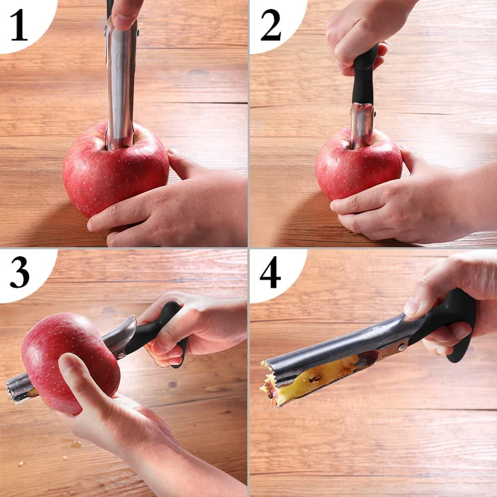 Newly Apples Corer Remover Stainless Steel or Pear Core Tool with Serrated Blades TE889 |