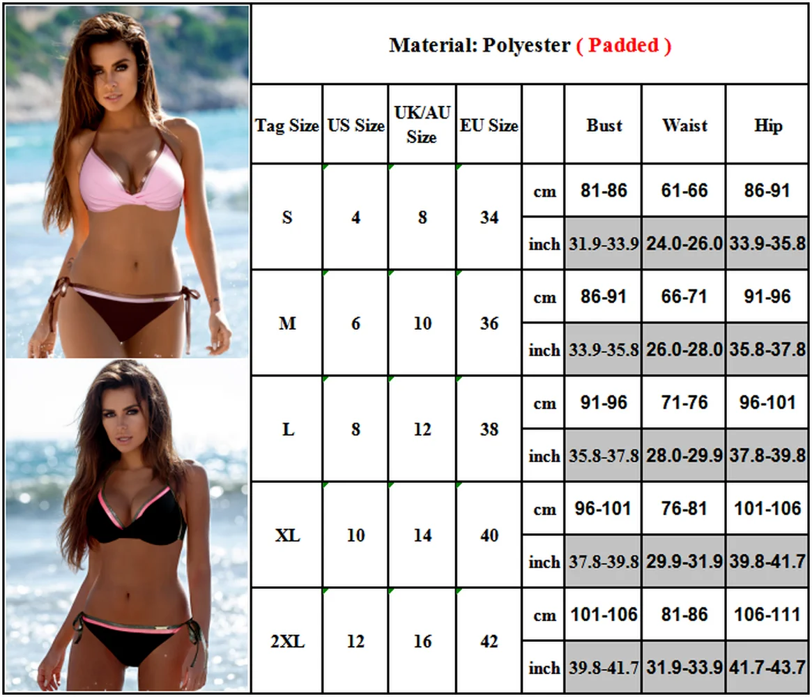 

Color Patchwork Bikini Set High Waist Bra Padded Push Up Bikini Women's Swimsuit Lace-up Thong s Beachwear Swimming Suit