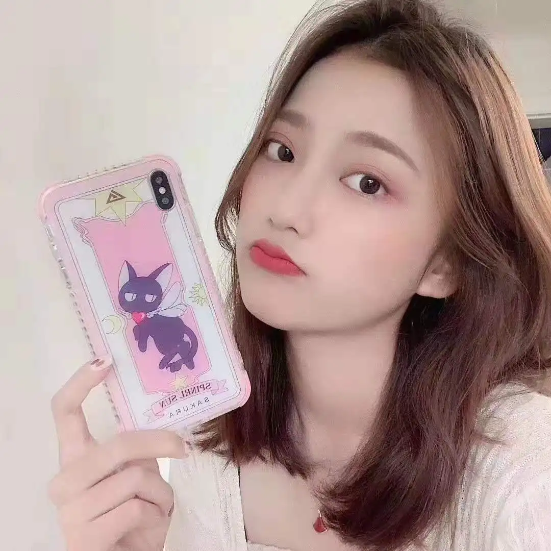 Защитный чехол для iphone XS max Мягкий противоударный с изображением сакуры iPhone X XR 8plus
