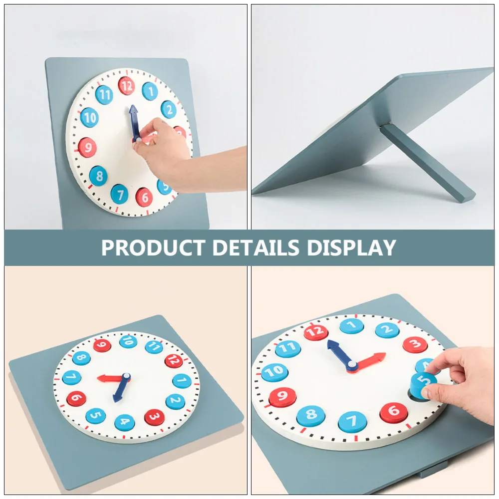 

Clock Wooden Blocks Clock Digital Clock Kids Early Educational