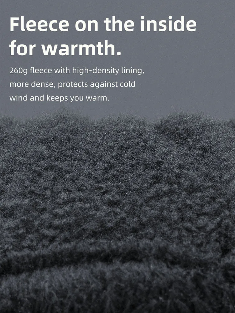 ROCKBROS Thermal Ski Gloves Men Women Winter Skiing Fleece Waterproof Snowboard Gloves Touch Screen Snow Motorcycle Warm Mittens