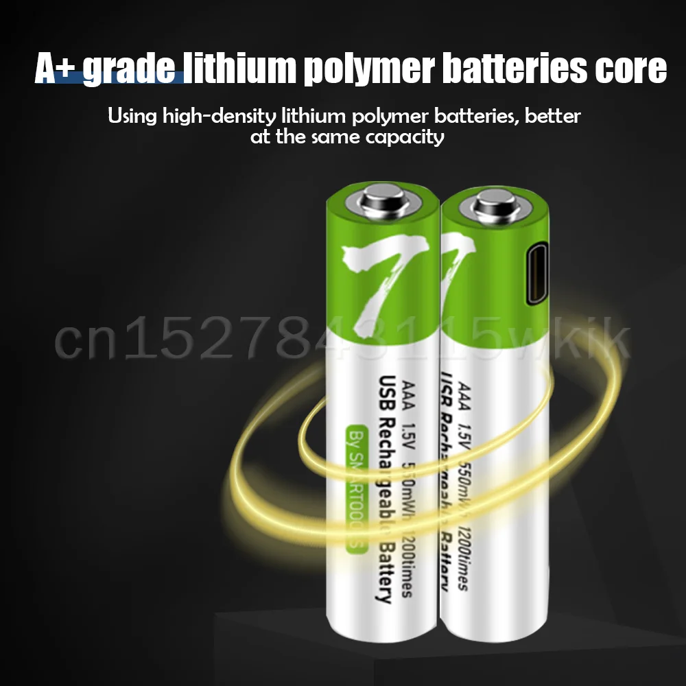 Новинка 1 5 В МВт/ч AAA USB перезаряжаемая литий-ионная батарея для дистанционного