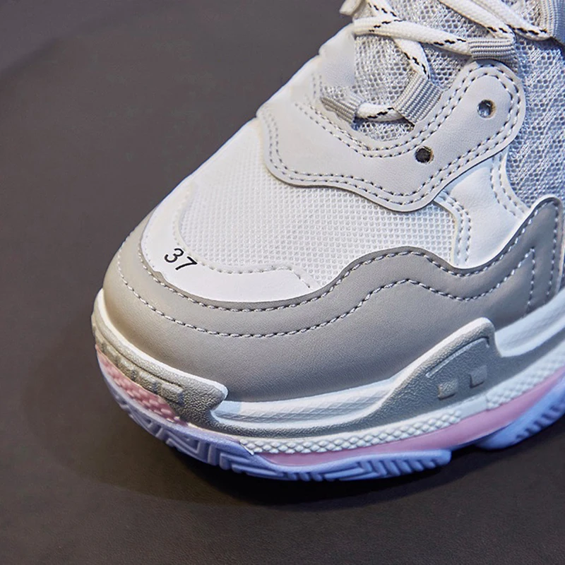 

Women Shoes Fashion Casual Flats Shoes For Women PU Leather Women Sneakers Platform 2021 SpringComfortable Off white shoes