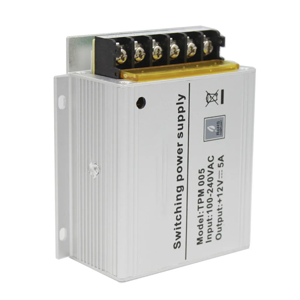 TPM005 DC 12V 5A мини-источник питания с контролем доступа адаптер из алюминиевого