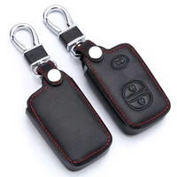 car key case cover leather for toyota chr landcruiser avensis auris corolla rav4 prius prado camry crown yaris key bag protector