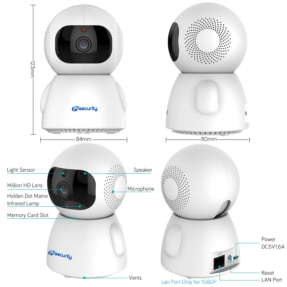 1080p WiFi камера умная беспроводная домашняя камера с автоматическим отслеживанием кабель для камеры CCTV IP камера PTZ iCSee