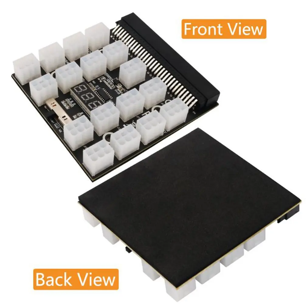 

Power Module Breakout Board for HP 750W 1200W PSU Server Power Conversion +17pcs 12pcs 6Pin to 8Pin Power Cable for BTC