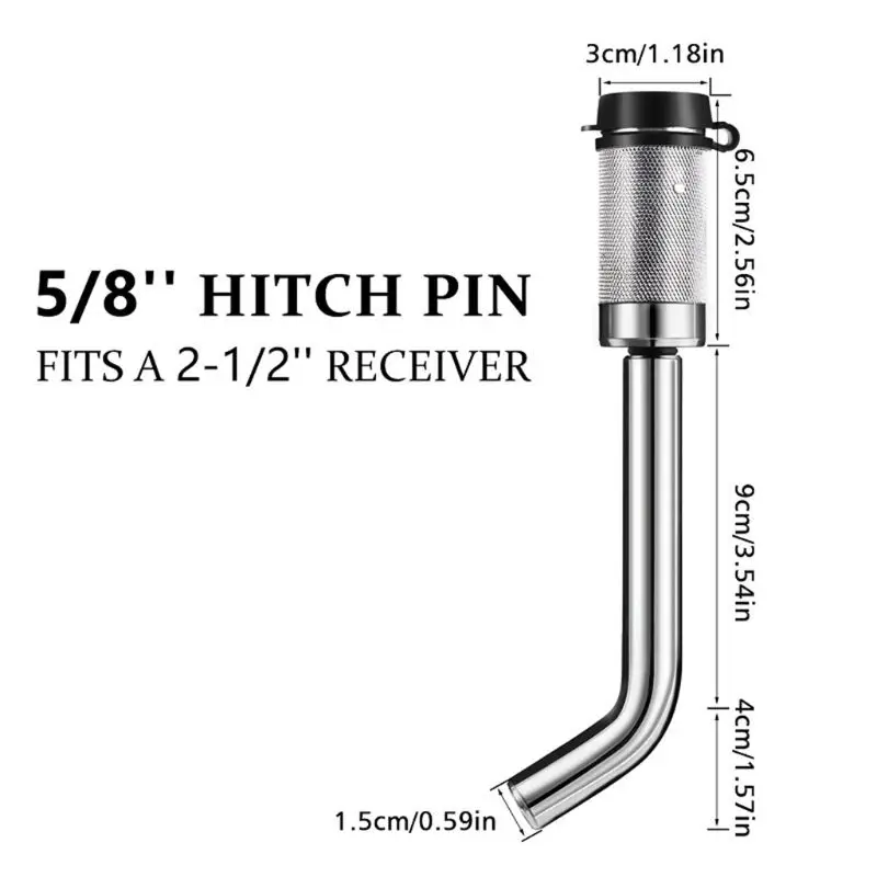

Hitch Pin Lock 2-1/2" 5/8" Dual Receiver Locking Trailer for Class