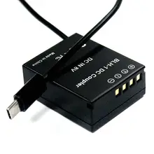 PD Power Adapter to PS-BLH-1 Dummy Battery PS-BLH1 DC Coupler for  Digital Cameras EM1 MARK II EM1-2 EM1 Mark 2