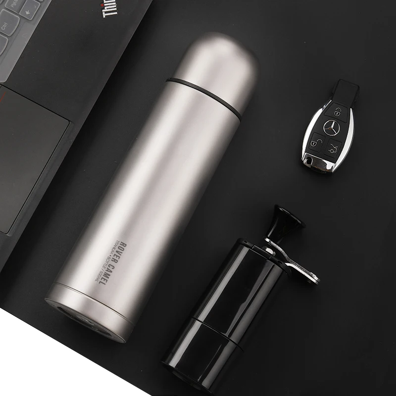 Rover Camel уличные кружки из чистого титана для путешествий 500 мл вакуумная фляжка