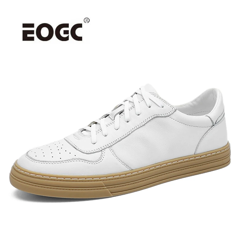 

Genuine Leather Men Casual Shoes Waterproof Men Flats Loafers Trend Lace-up Breathable Walking Men Shoes Zapatillas Hombre