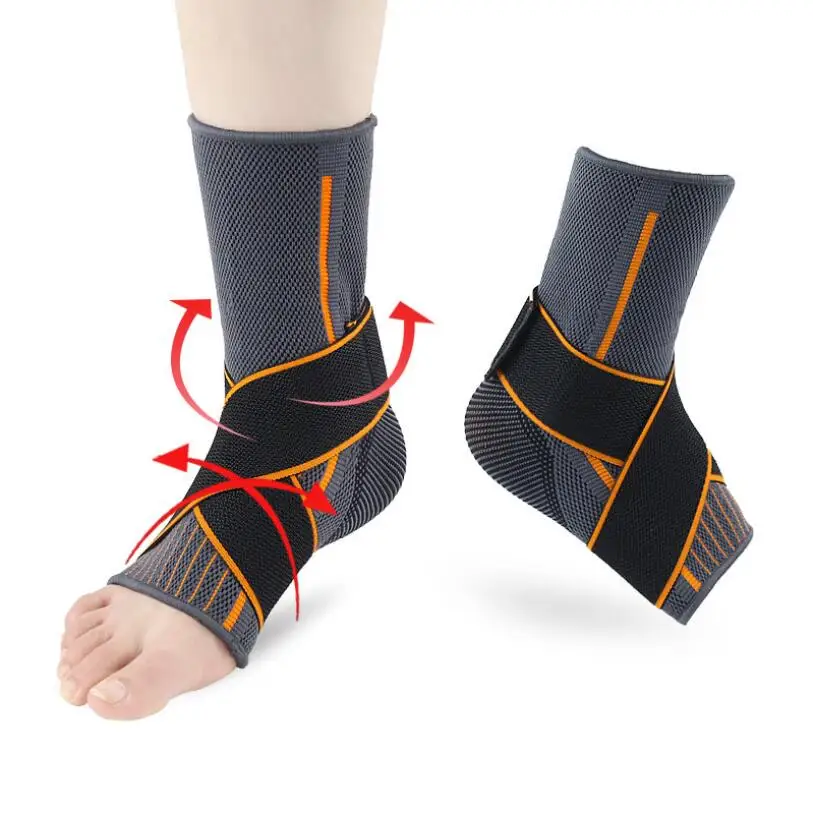 

Ankle Support Brace,Elasticity Free Adjustment Protection Foot Bandage,Sprain Prevention Sport Fitness Guard Band 3.0#