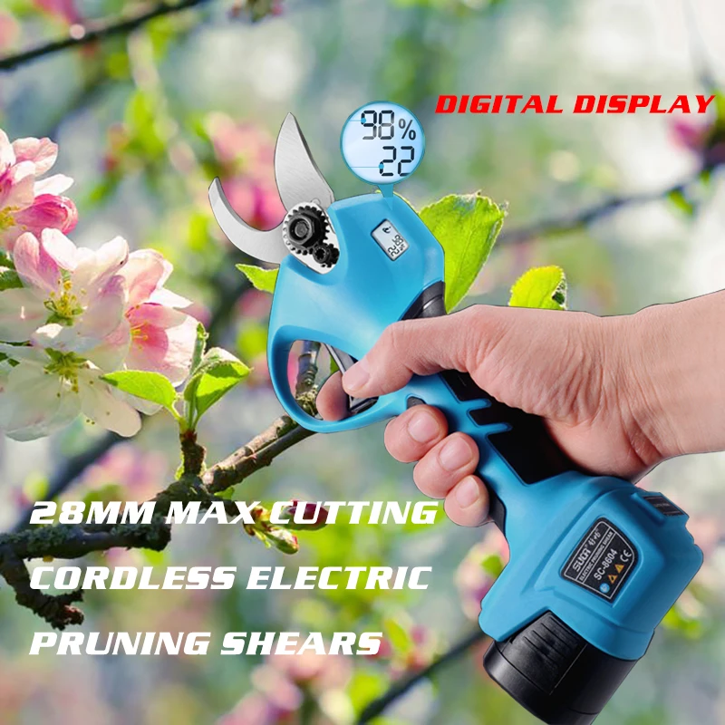 

16.8VCordless Pruner Lithium-ion Pruning Shear Efficient scissors Bonsai Electric Tree Branches garden tools electric SC-8604