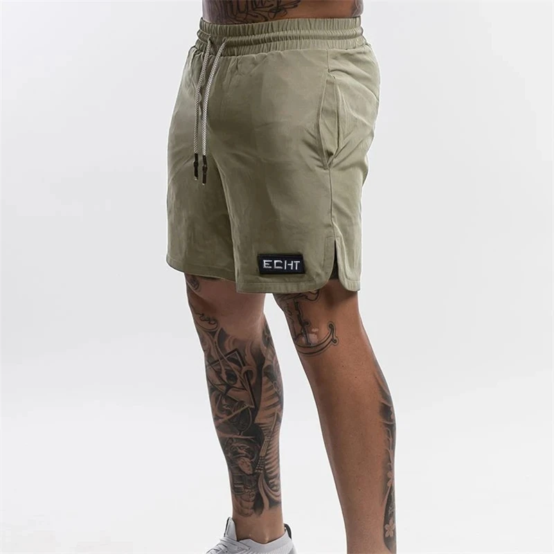 Мужские дышащие тренировочные шорты для фитнеса летние поглощающие пот