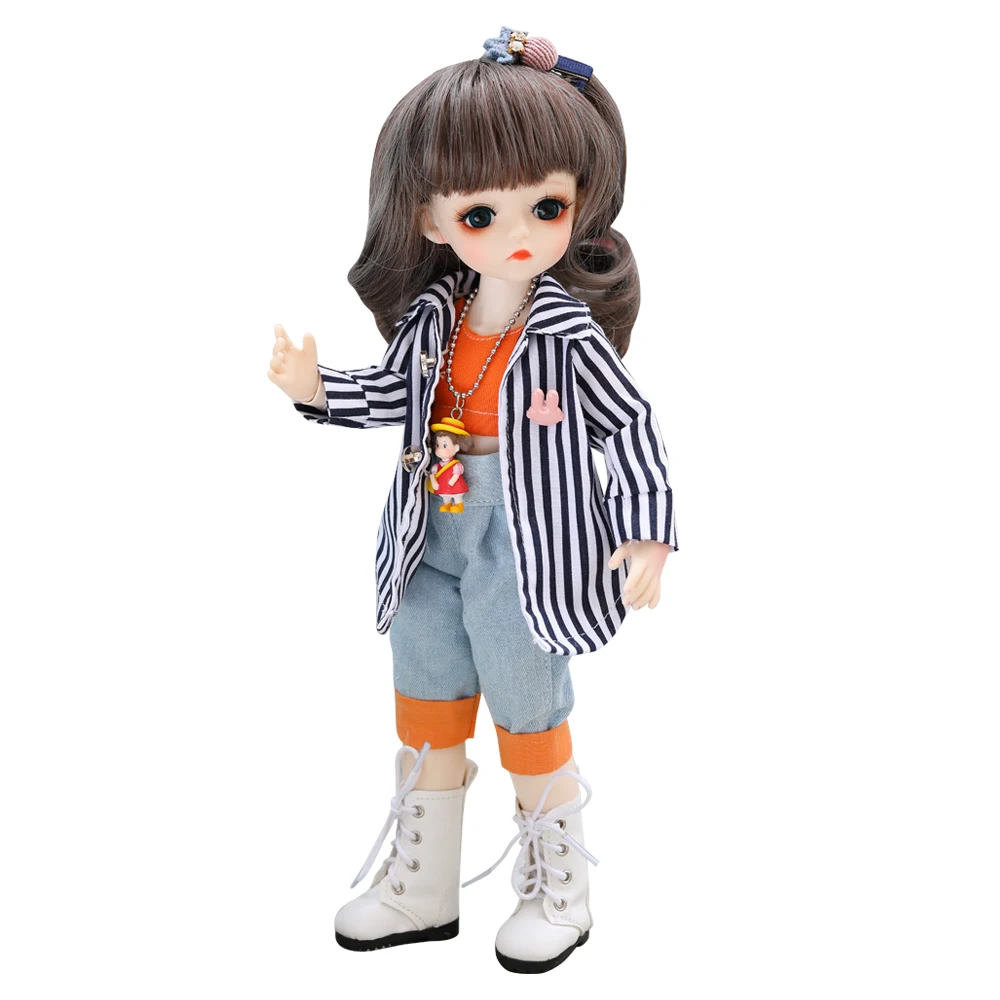 0001BV12014 Bjd кукла 30 см подарки для девочки 18 суставов кукла с одеждой DIY кукла лучшие подарки для девочки ручной работы игрушка косметика - Цвет: 0001BV12014