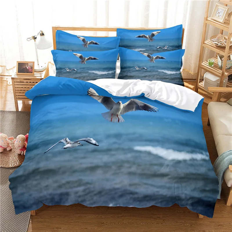 

Couple Bird Bedding Set Duvet Cover Set 3d Bedding Digital Printing Bed Linen Queen Size Bedding Set Fashion Design