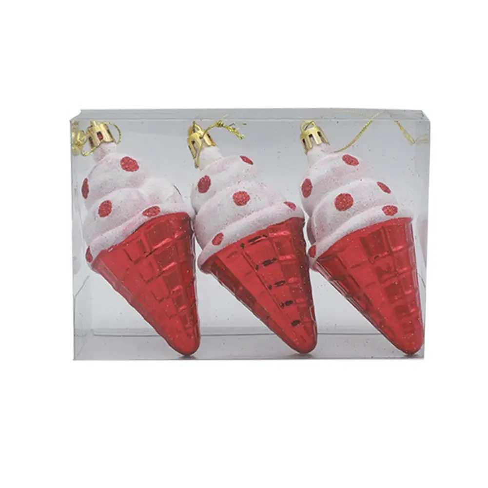 

Christmas Tree Ornaments Set Santa Snowman Deer Lollipop Ice Cream Shaped Ornaments For Christmas Tree Decoration Hang On Chri