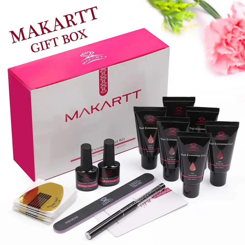 Makartt Upgrade Poly набор гелей для ногтей гель ногтей-не скользит Решение