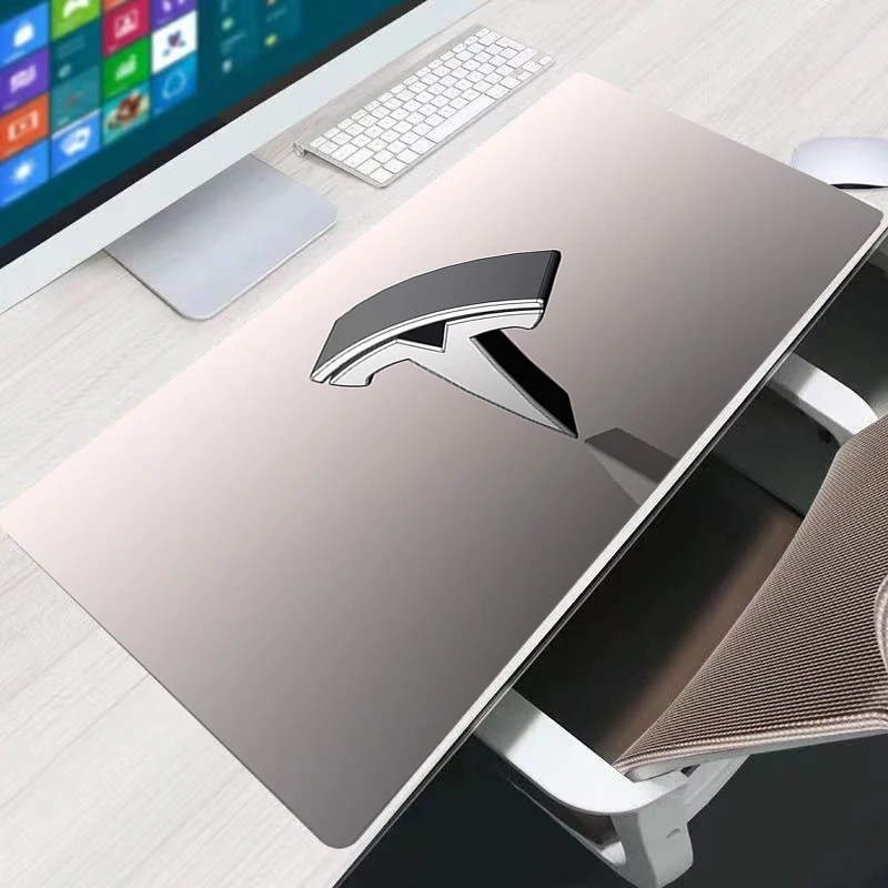 

Office Accessories Tesla Logo 90x40cm XXL Large PC Mousepad Gamer Gaming Mouse Pads Desk Keyboard Mat for Computer Laptop Mat