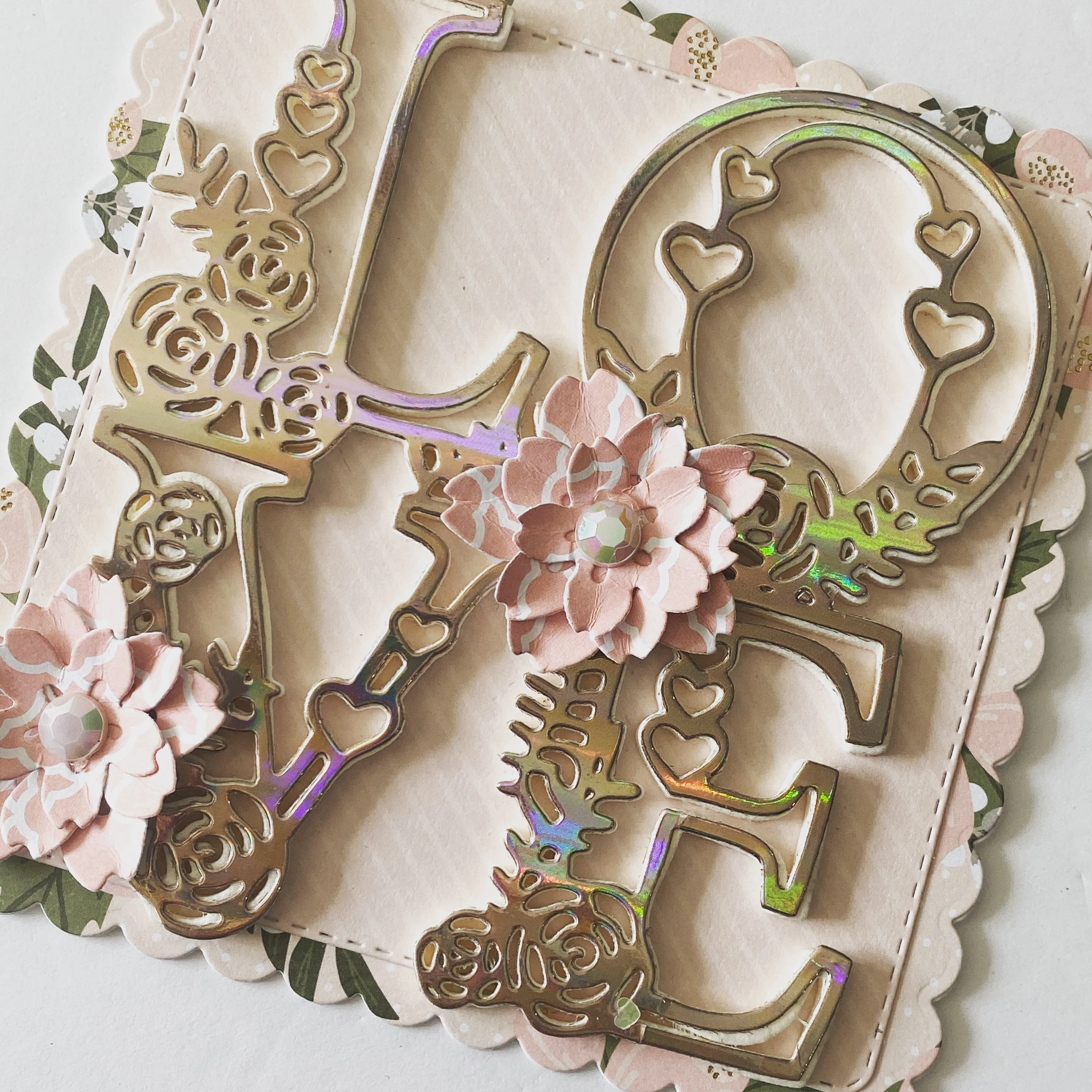 KSCRAFT цветущие слова любви металлические режущие штампы трафареты для сделай сам