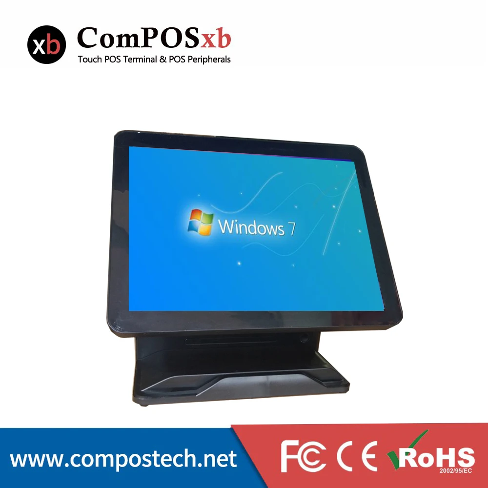 Точка продажи сенсорный POS терминал 15 дюймов Pos все в одном Windows системы кассовый