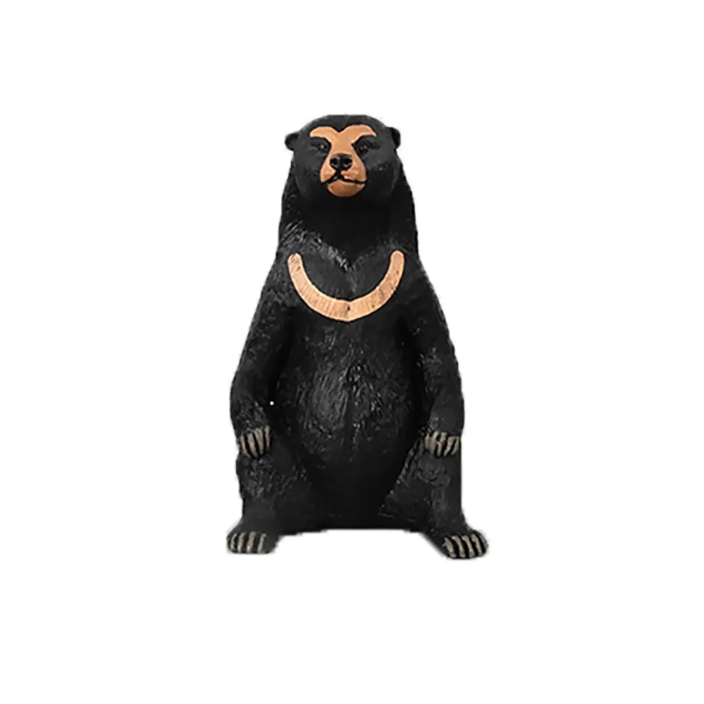 

Simulation Black Bear Animal Model Garage Kit Toy Figurine Model Ornament Toys Small Model Gift Home Party Decorations