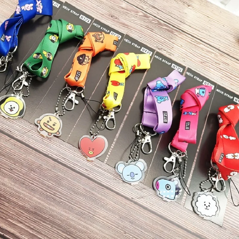 

Bangtan Boys Cute Lanyard School Bag Ornaments Mobile Phone Strap Creative Baby Series